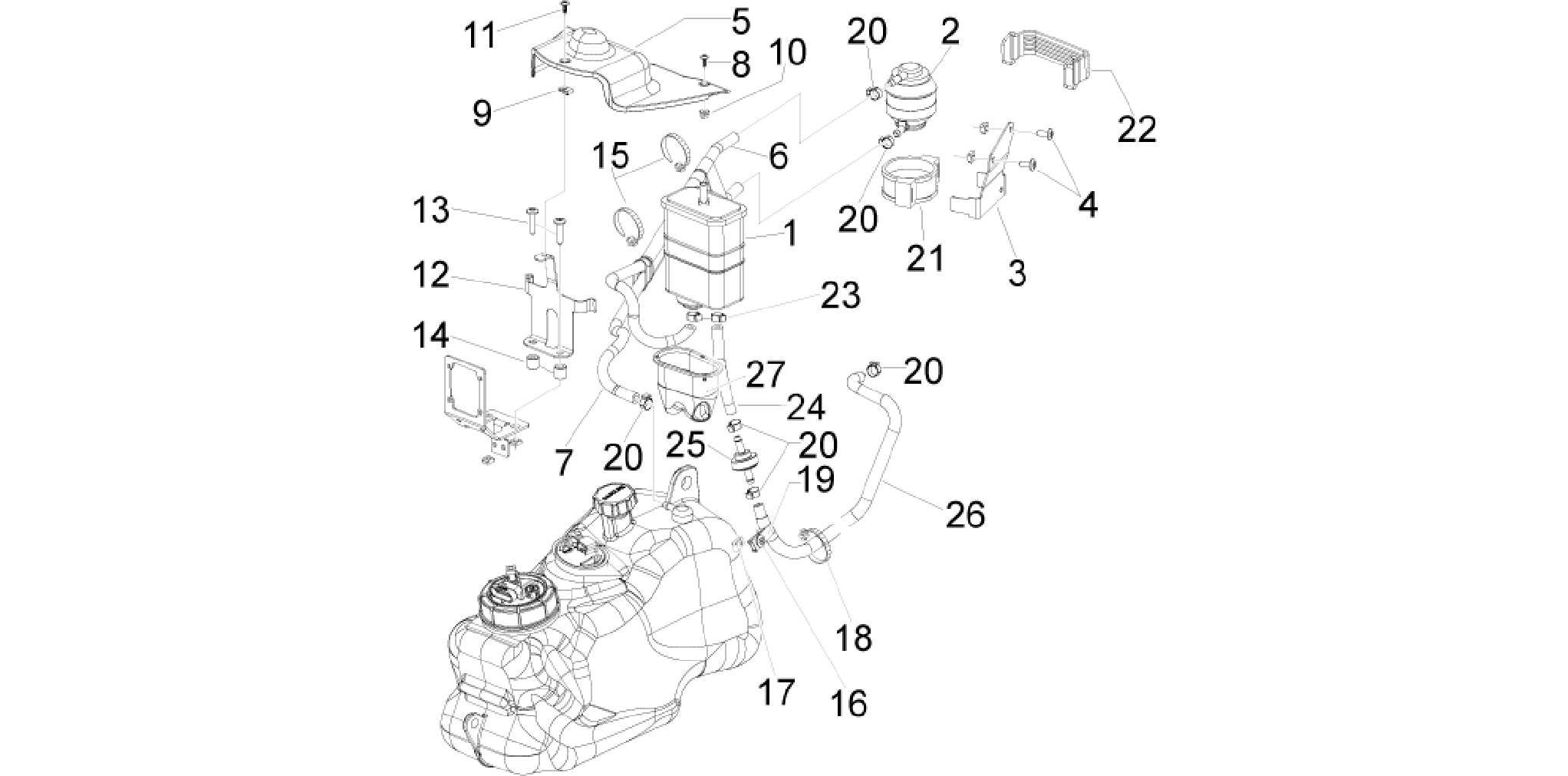 Anti-percolation system