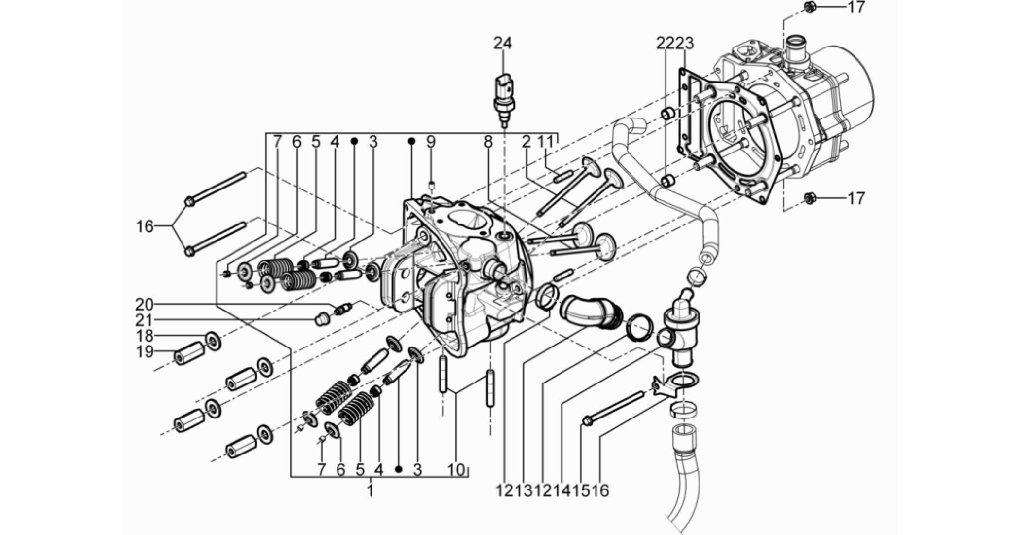 Cylinder head unit - Valve