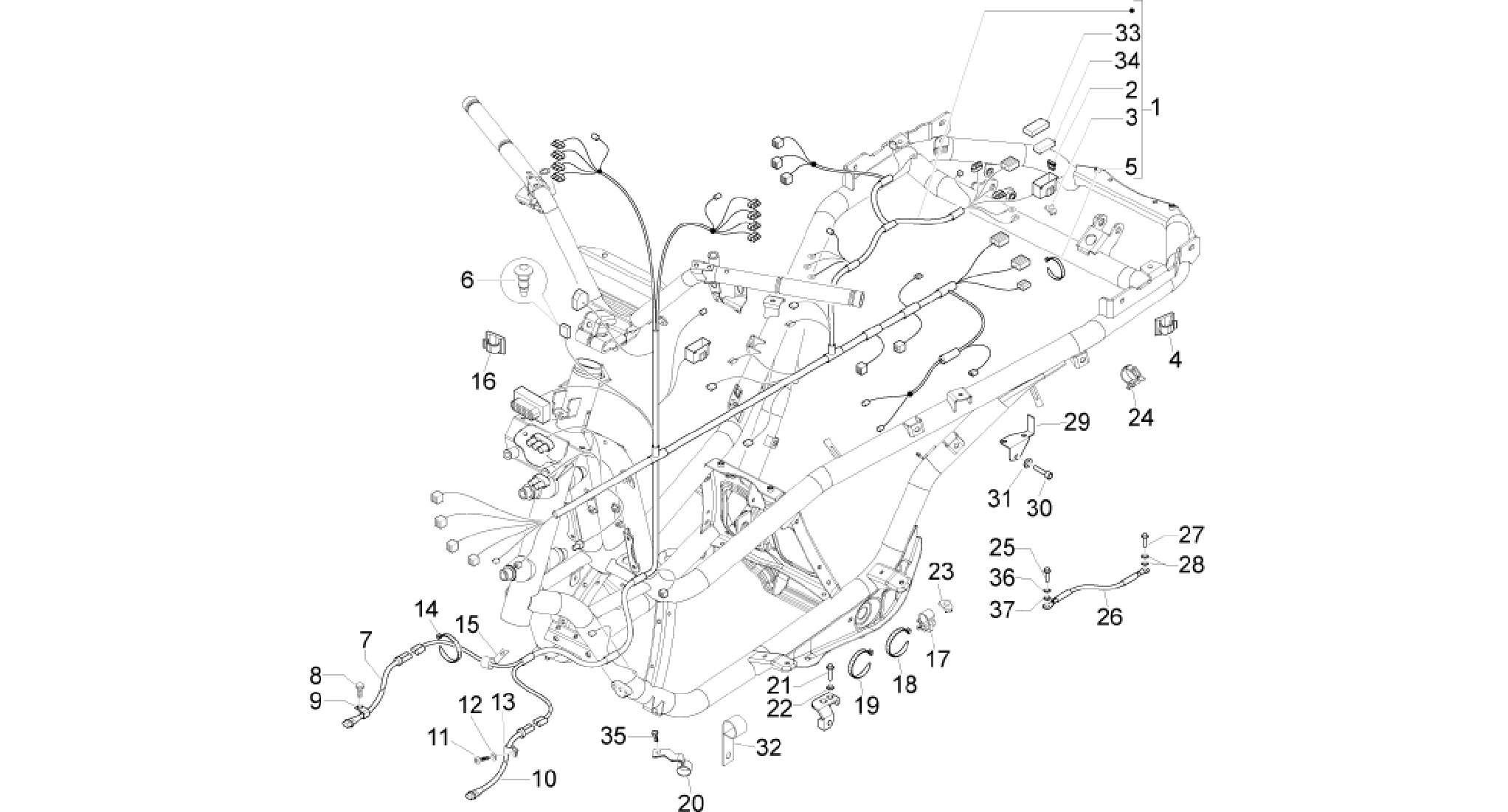 Main cable harness