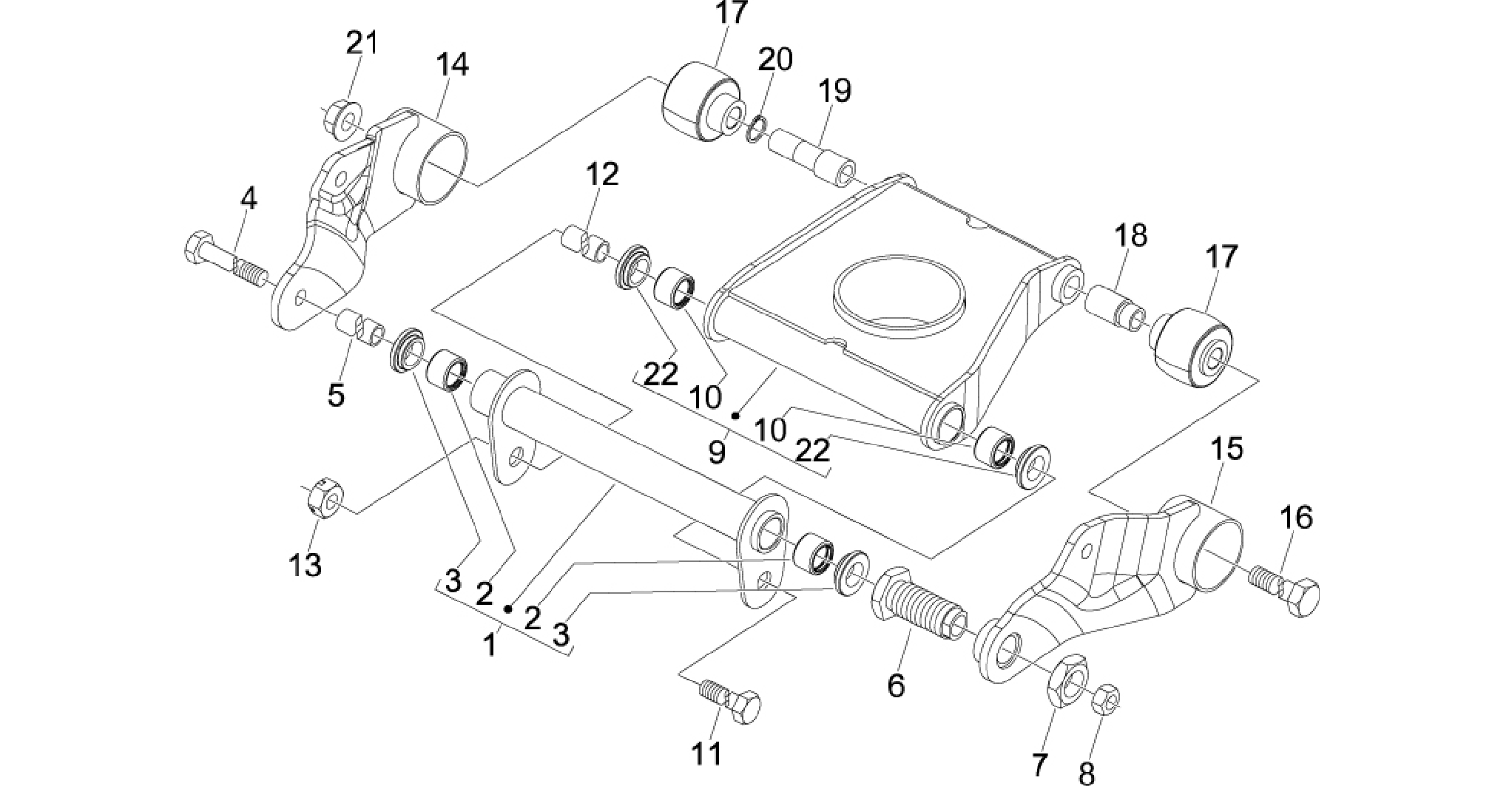 Swinging arm