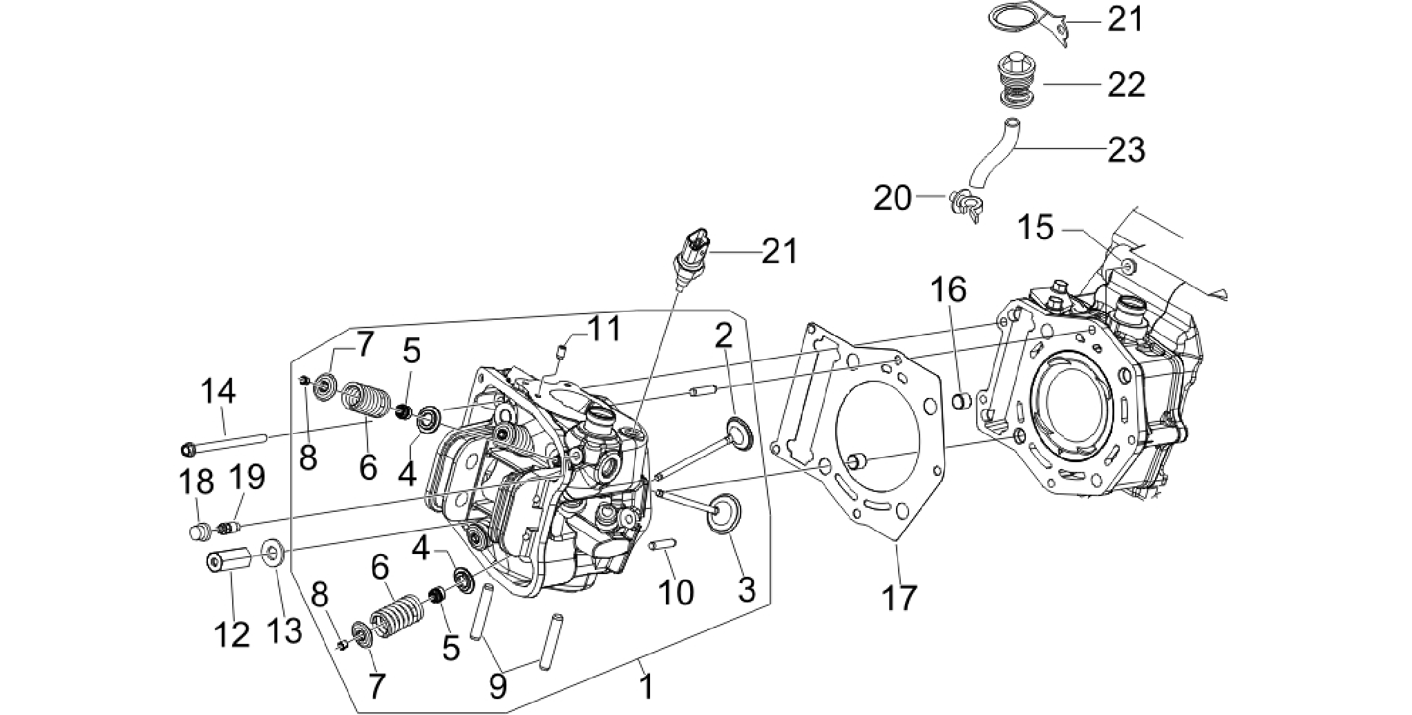 Cylinder head unit - Valve