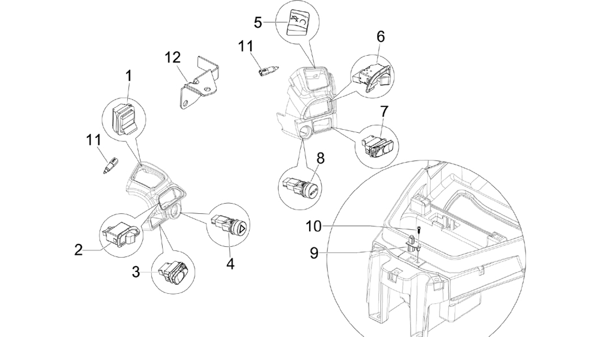Selectors - Switches - Buttons