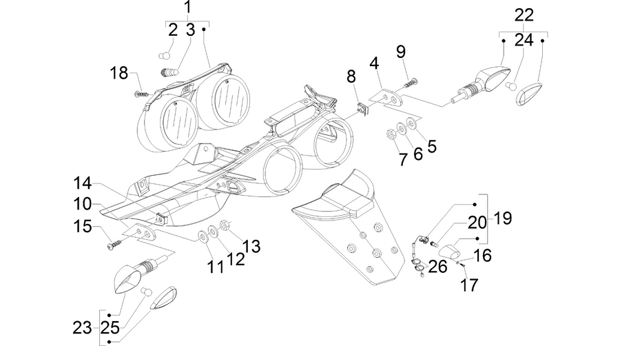 Rear headlamps - Turn signal lamps