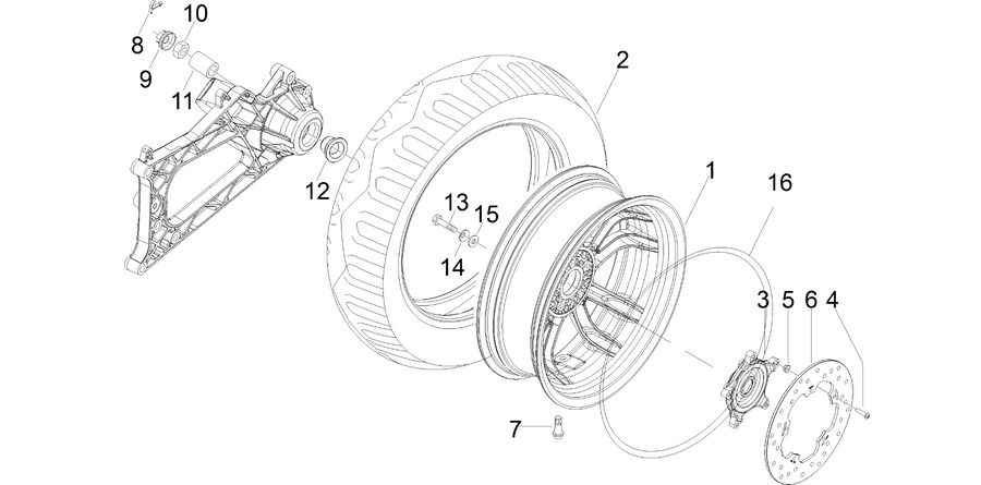 Rear wheel