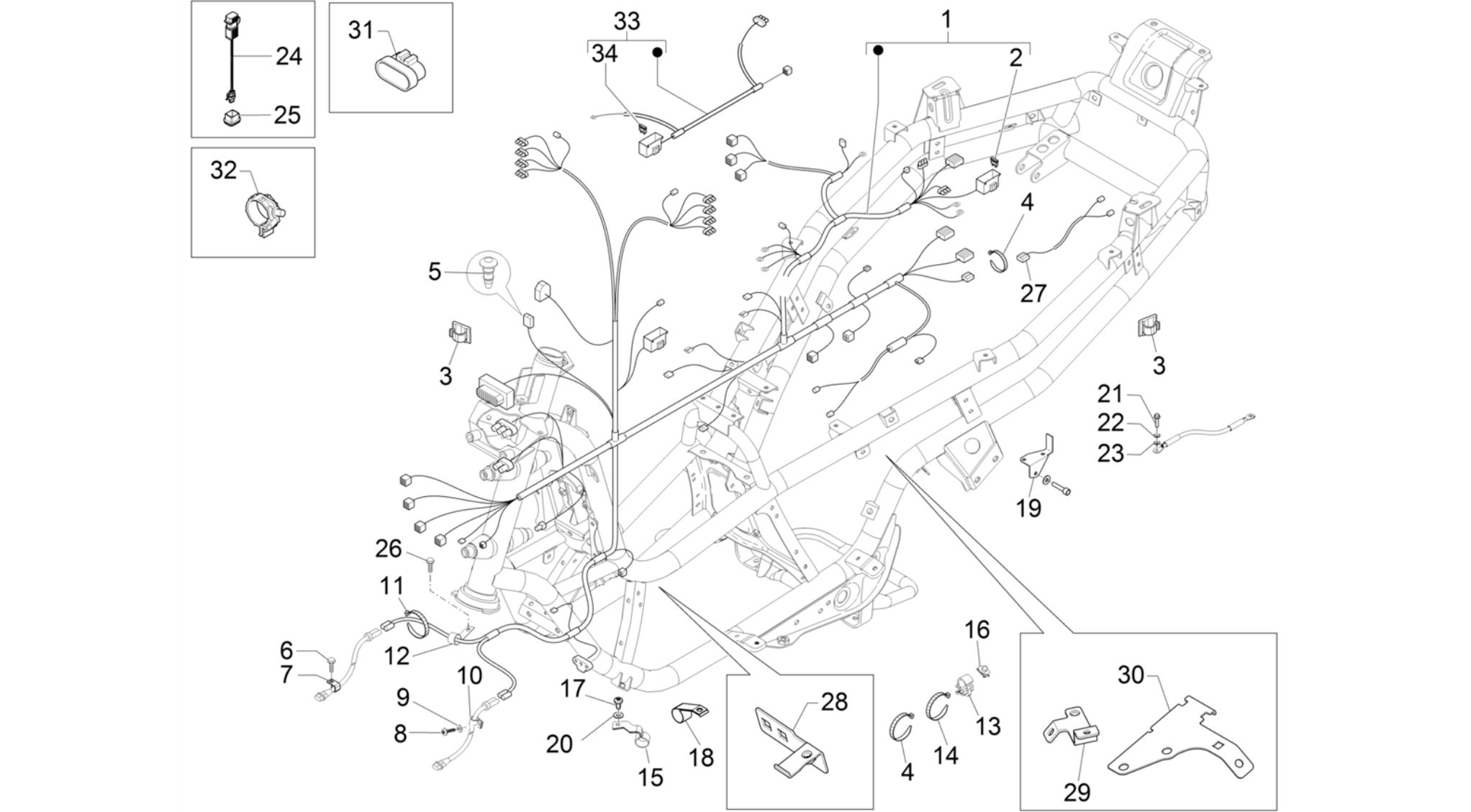 Main cable harness