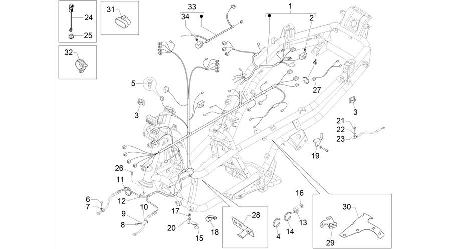Main cable harness