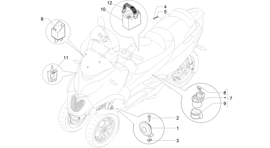 Remote control switches - Battery - Horn