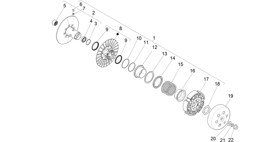 Driven pulley