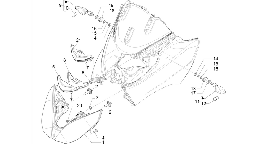 Front headlamps - Turn signal lamps