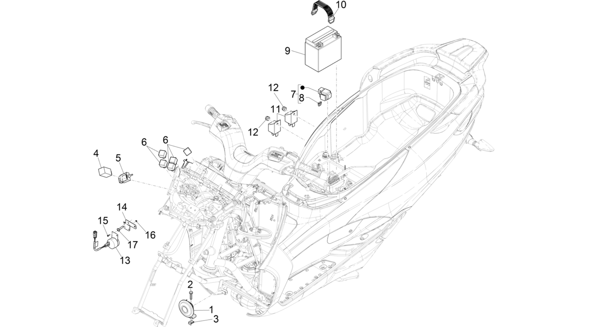 Remote control switches - Battery - Horn
