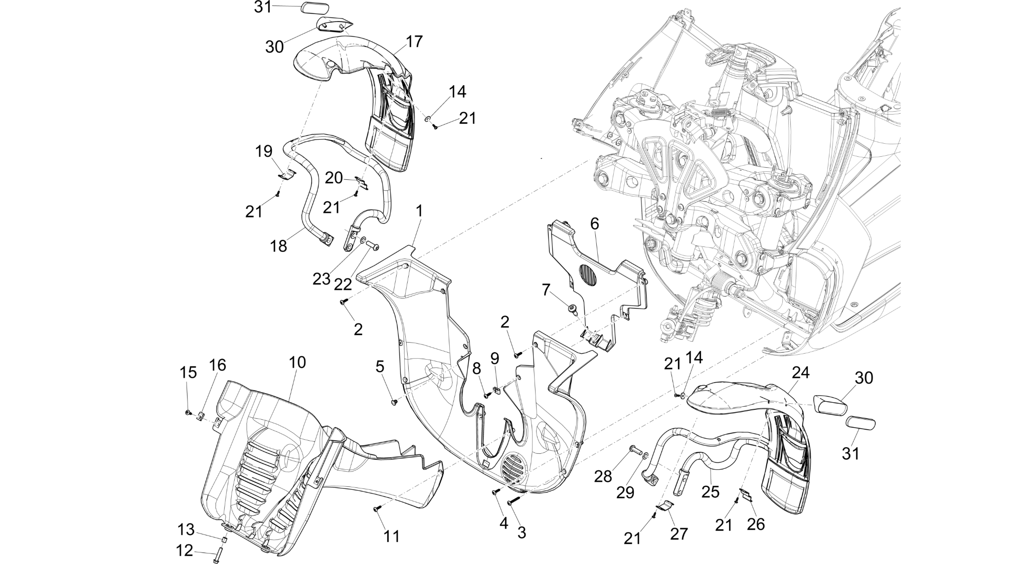 Wheel huosing - Mudguard