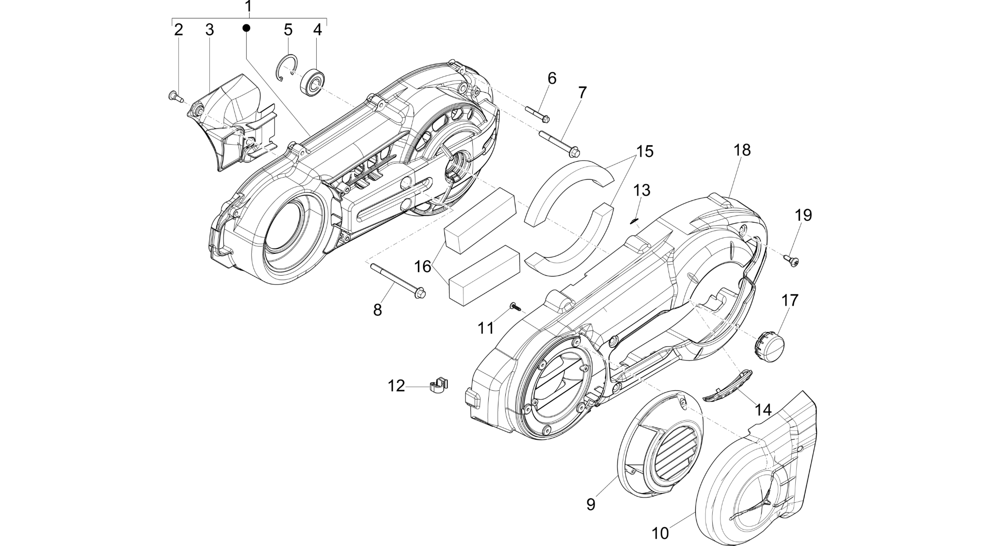 Crankcase cover - Crankcase cooling
