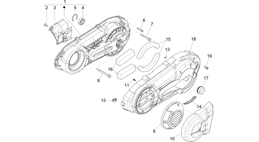 Crankcase cover - Crankcase cooling