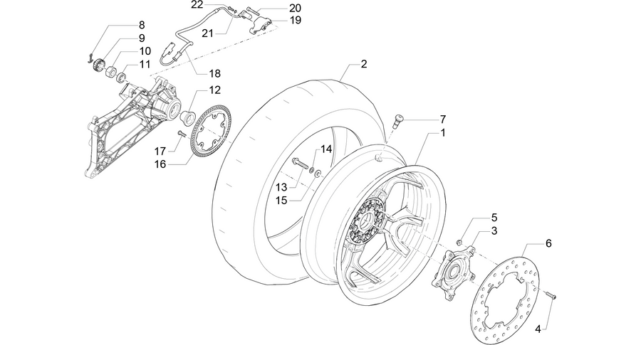 Rear wheel