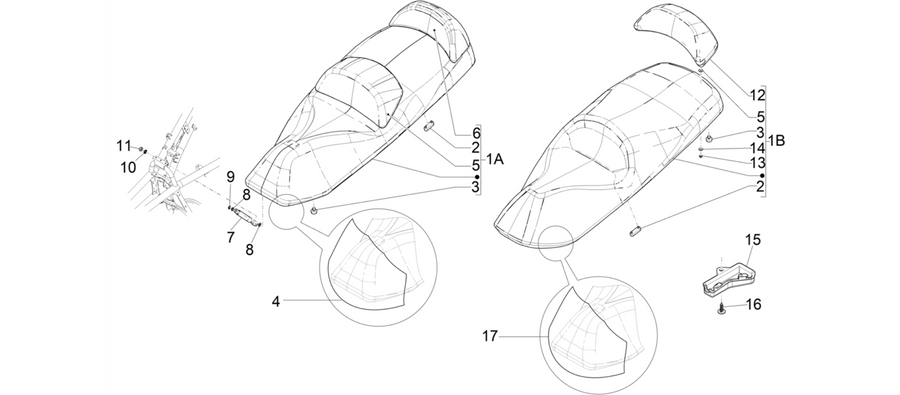 Saddle/seats