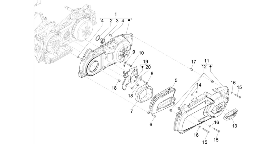 Crankcase cover - Crankcase cooling