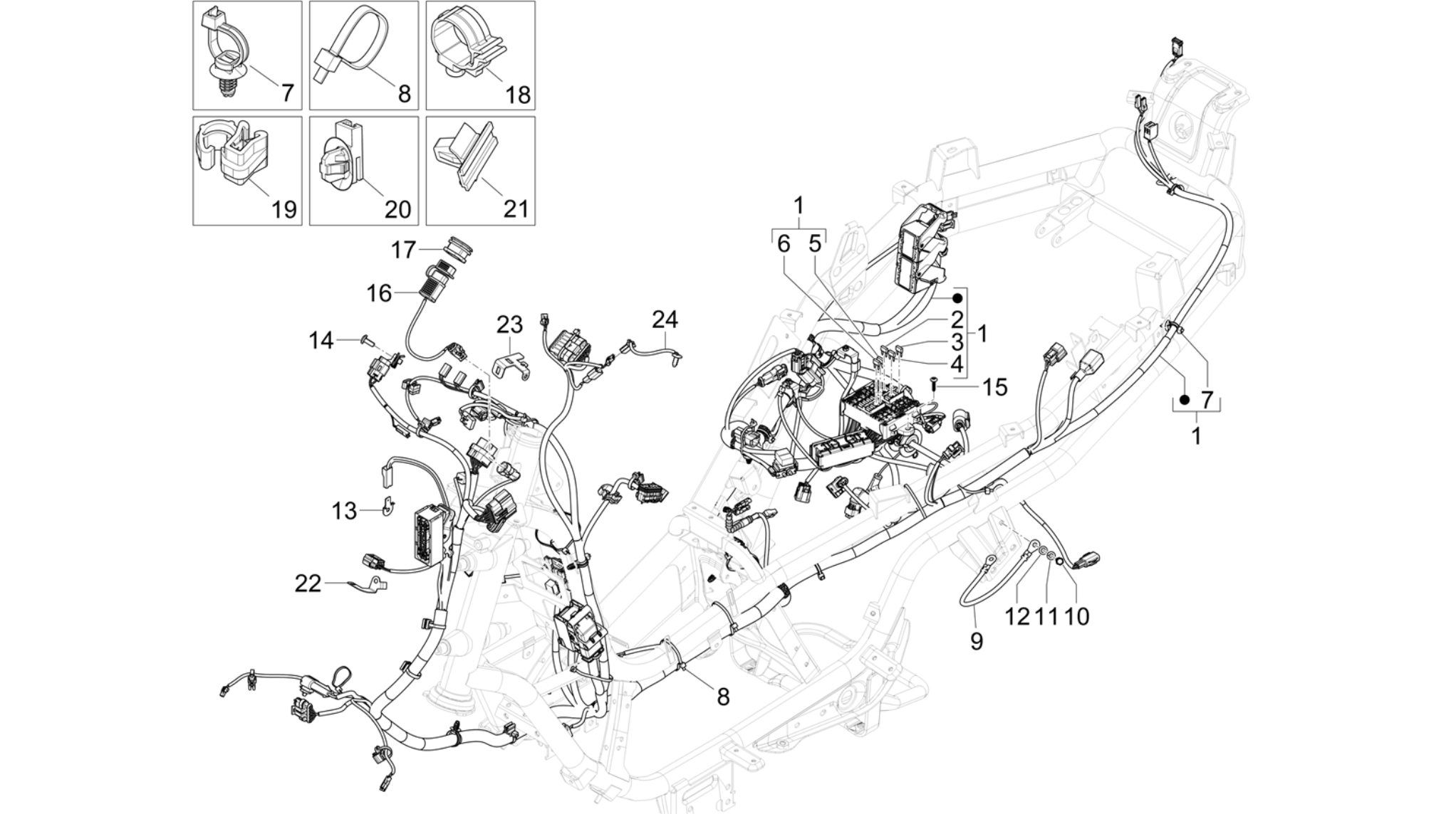 Main cable harness