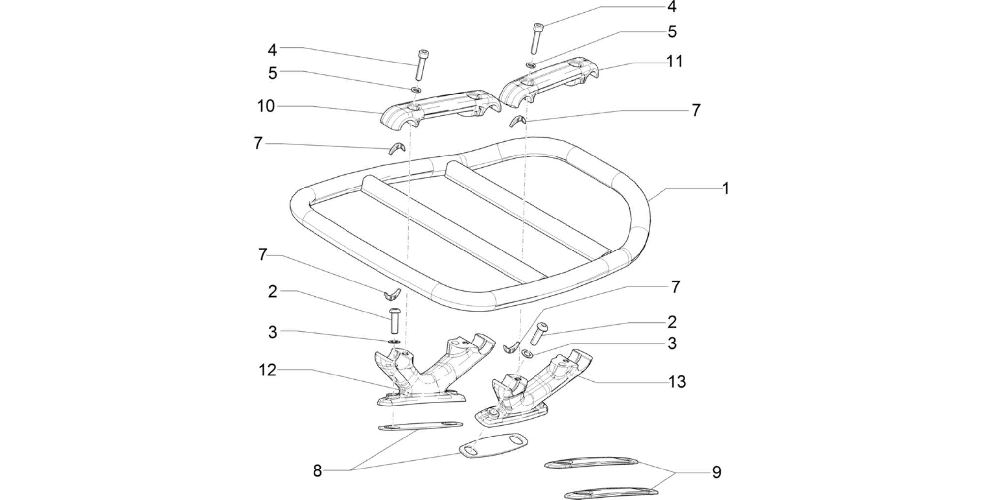 Rear luggage rack