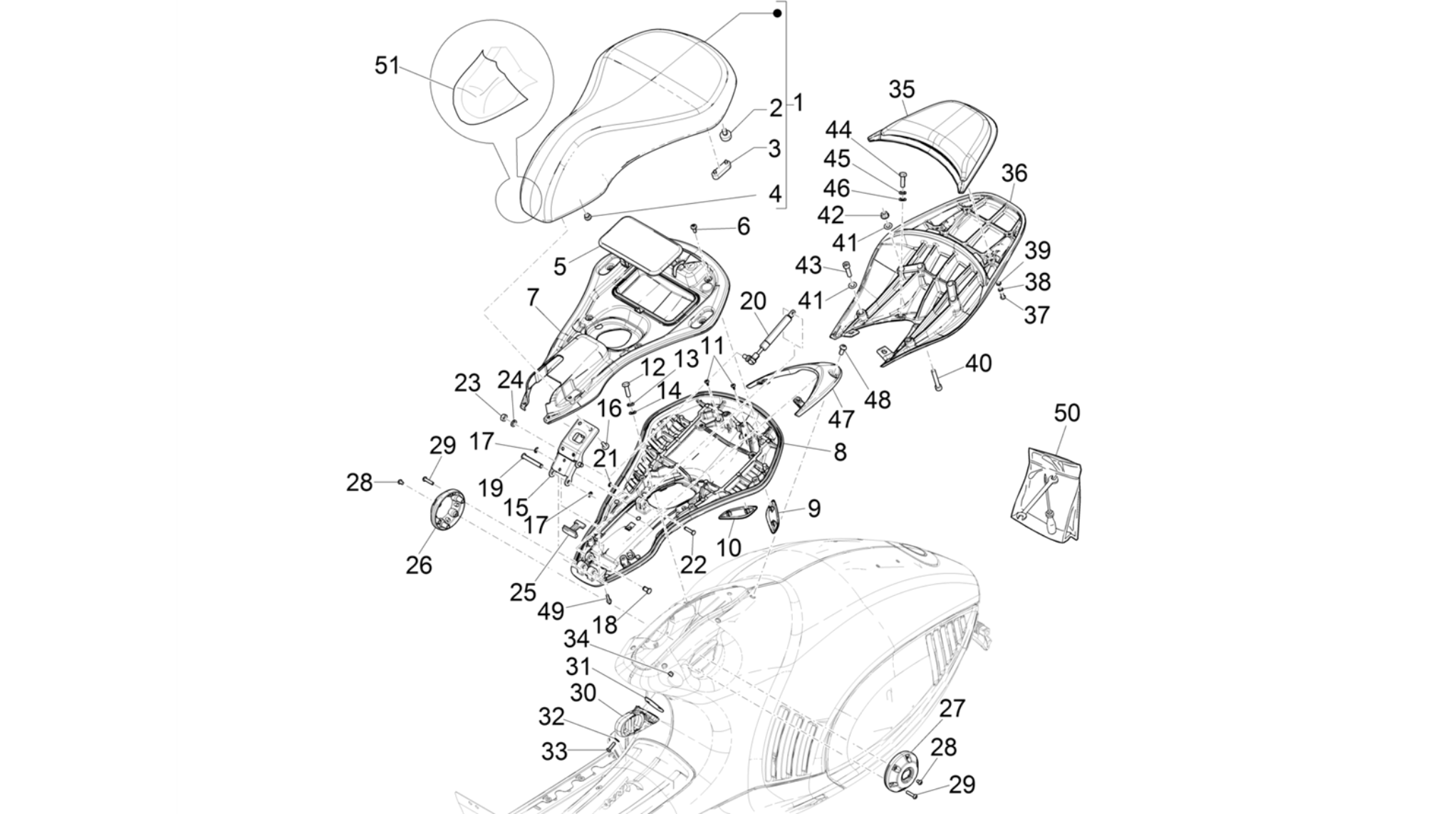 Saddle/seats
