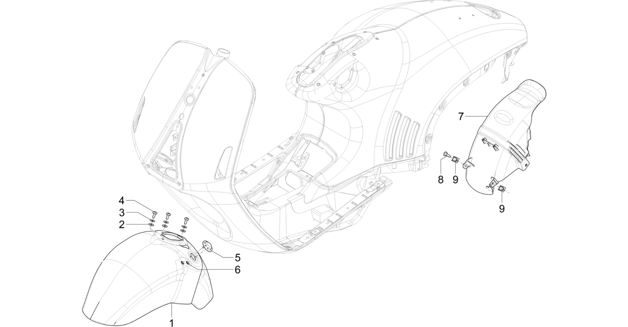 Wheel huosing - Mudguard