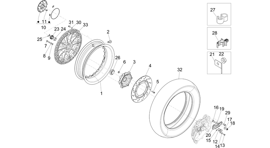 Rear wheel