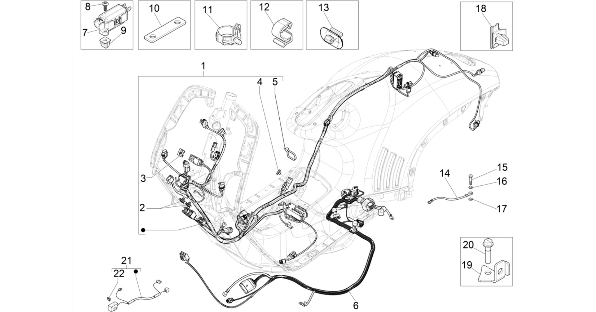 Main cable harness