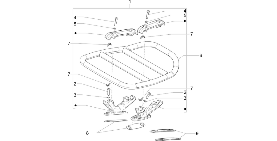 Rear luggage rack