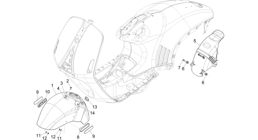 Wheel huosing - Mudguard