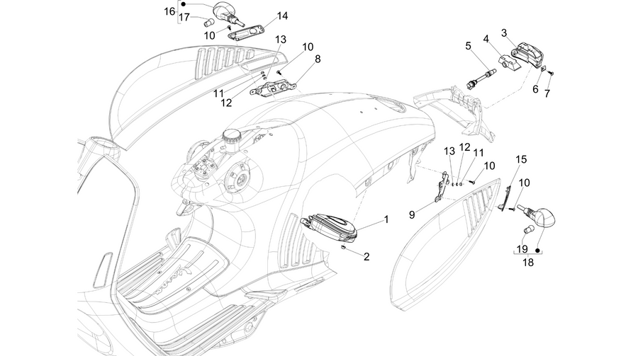 Rear headlamps - Turn signal lamps