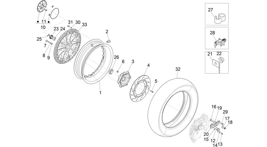 Rear wheel