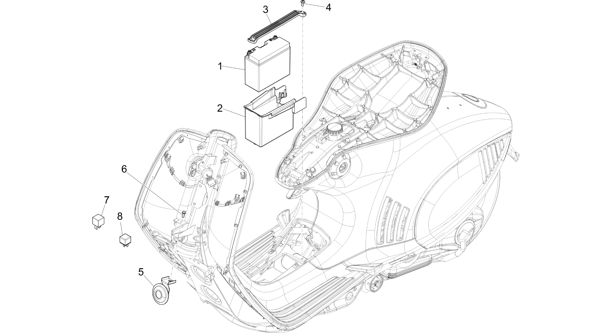 Remote control switches - Battery - Horn