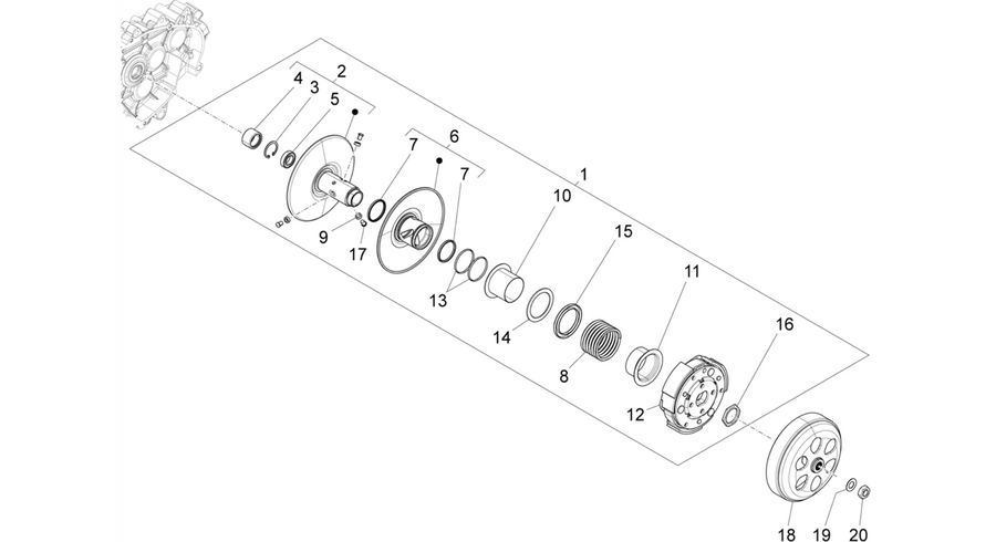 Driven pulley