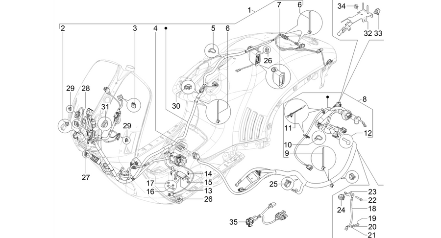 Main cable harness
