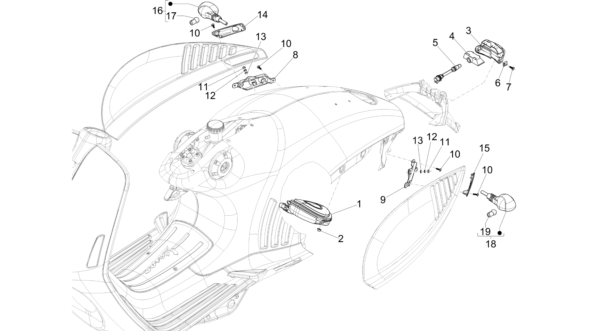 Rear headlamps - Turn signal lamps