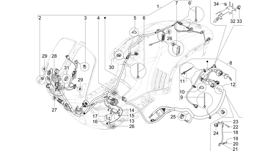Main cable harness