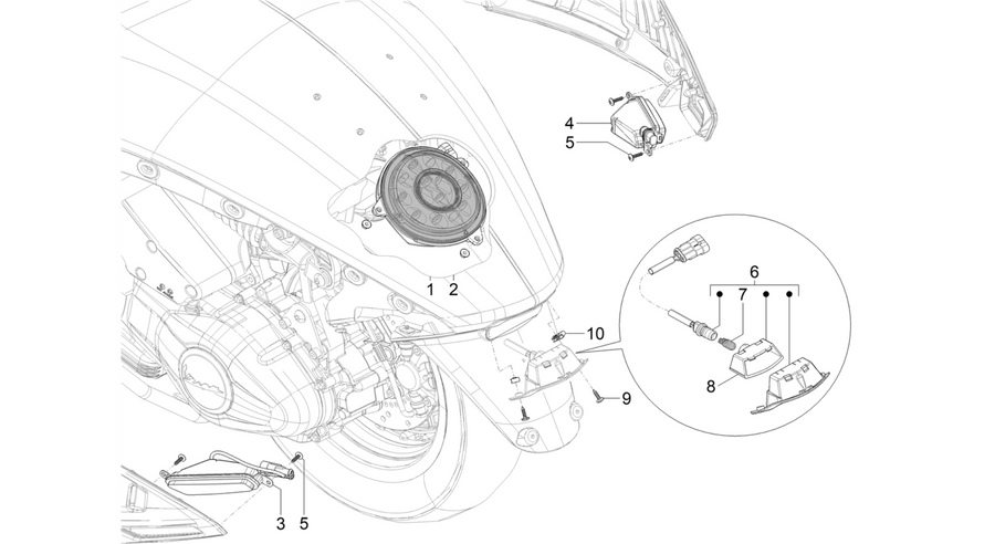 Rear headlamps - Turn signal lamps