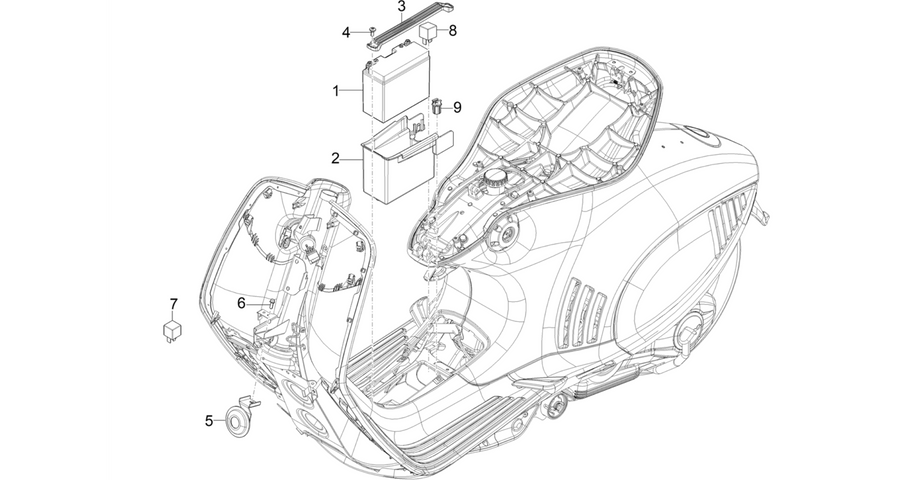 Remote control switches - Battery - Horn