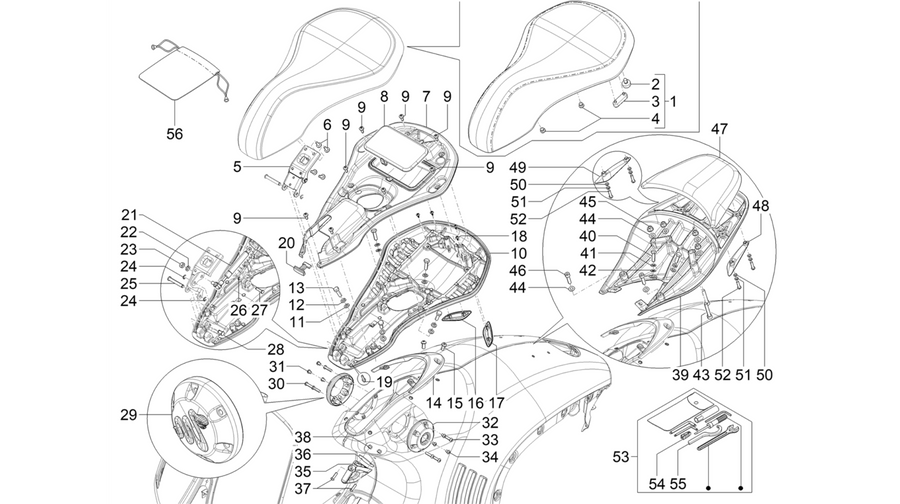 Saddle/seats