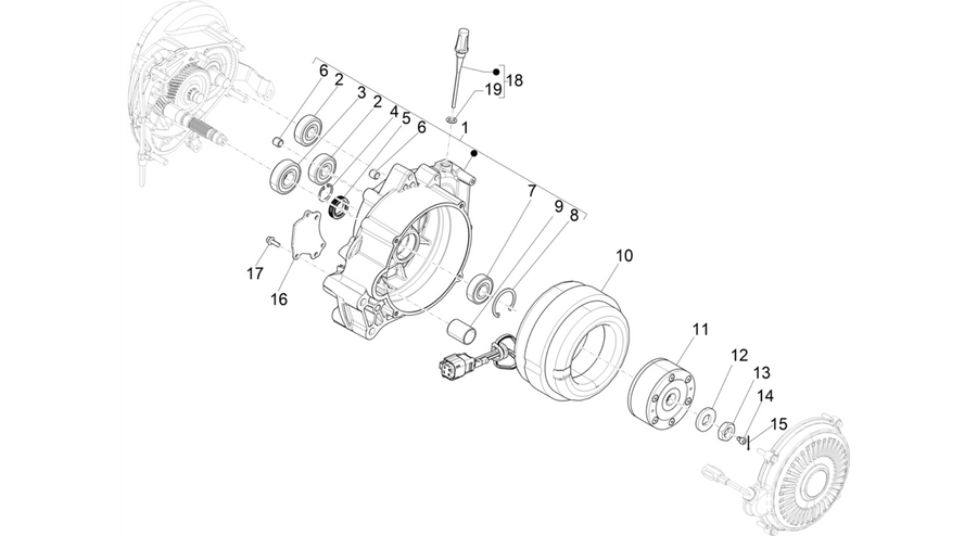 Electric motor of traction