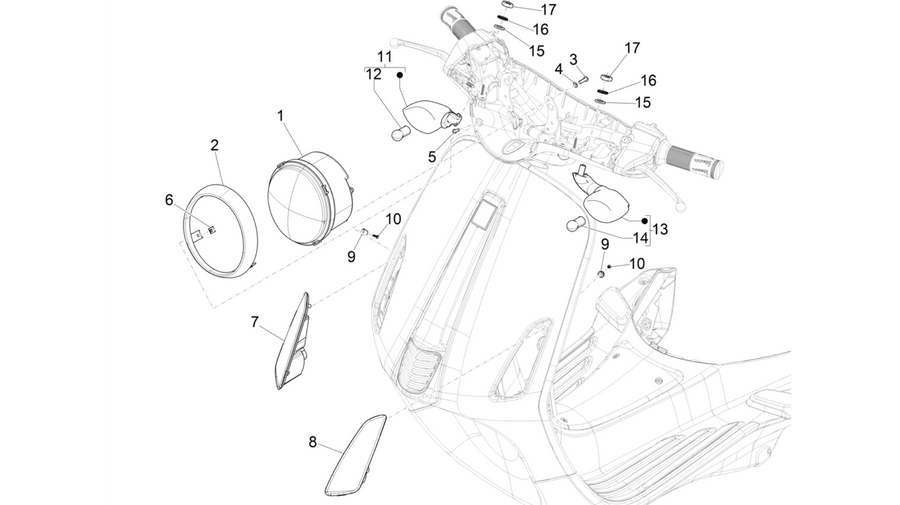 Front headlamps - Turn signal lamps