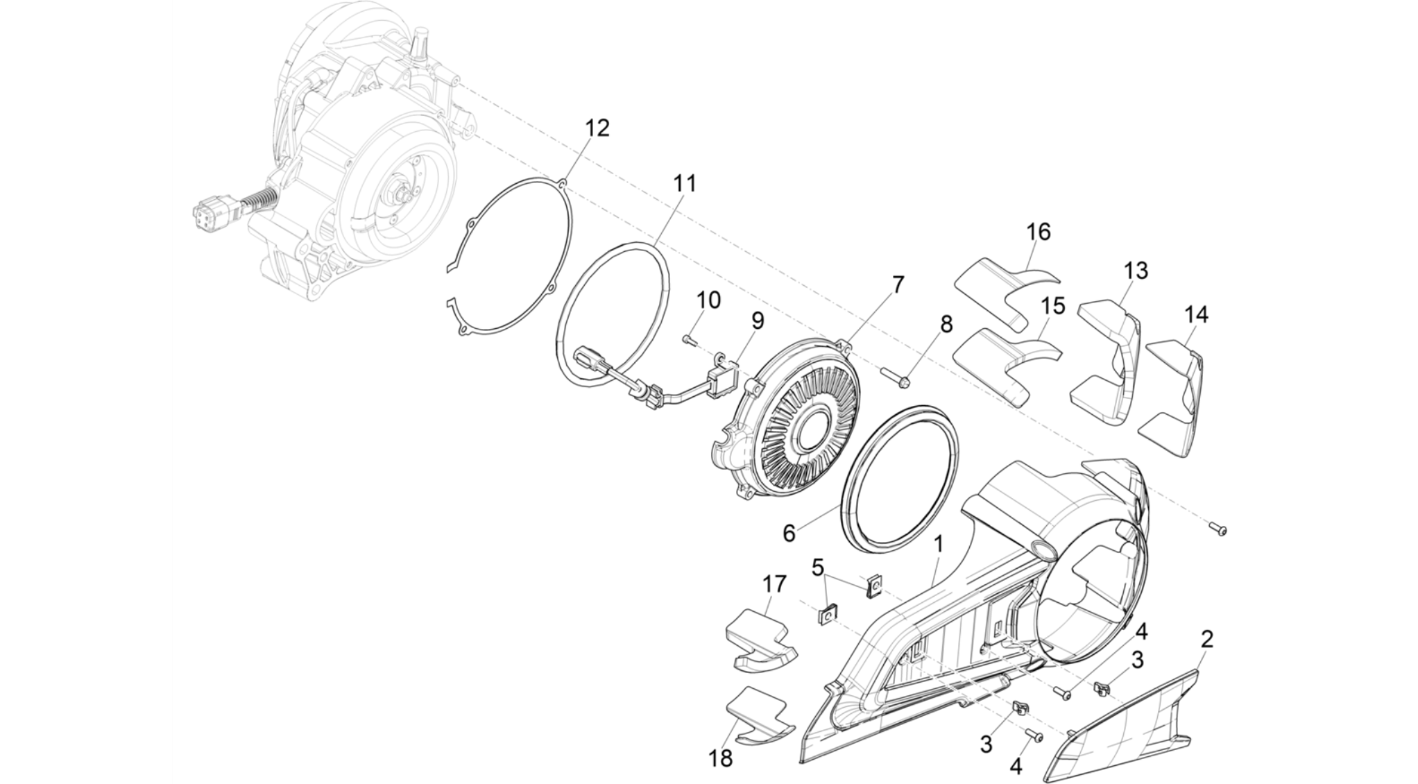 Crankcase cover - Crankcase cooling