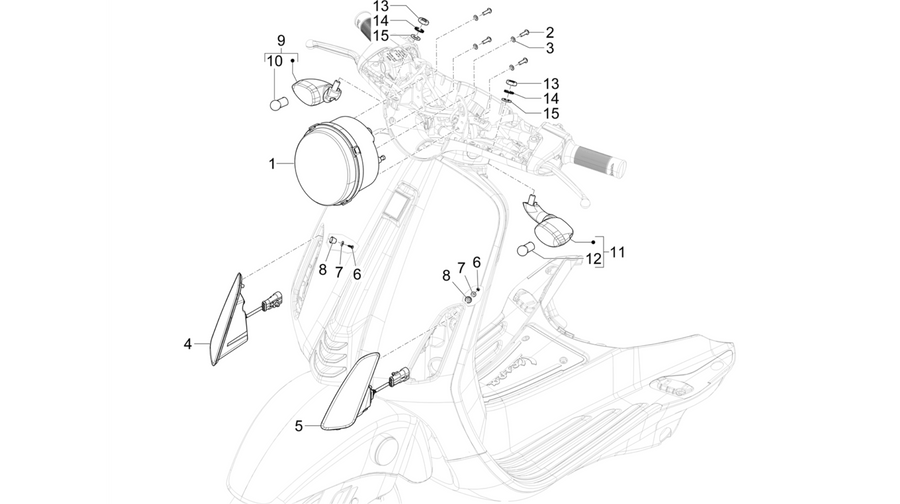 Front headlamps - Turn signal lamps