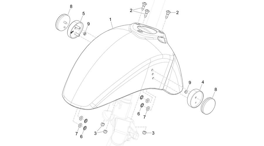 Wheel huosing - Mudguard