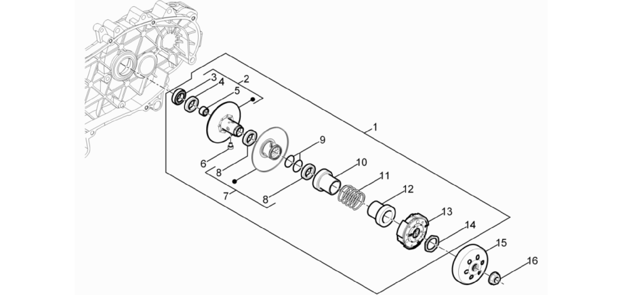 Driven pulley