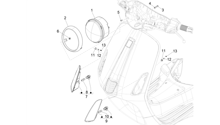 Front headlamps - Turn signal lamps