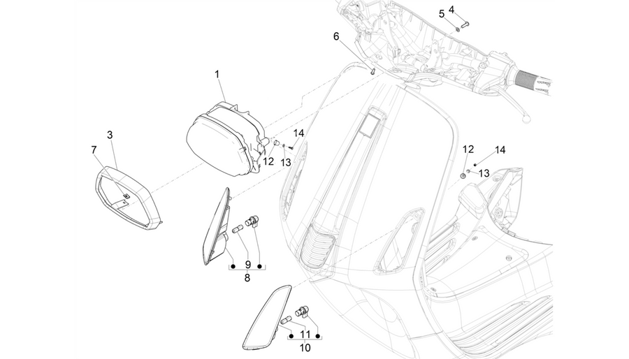 Front headlamps - Turn signal lamps