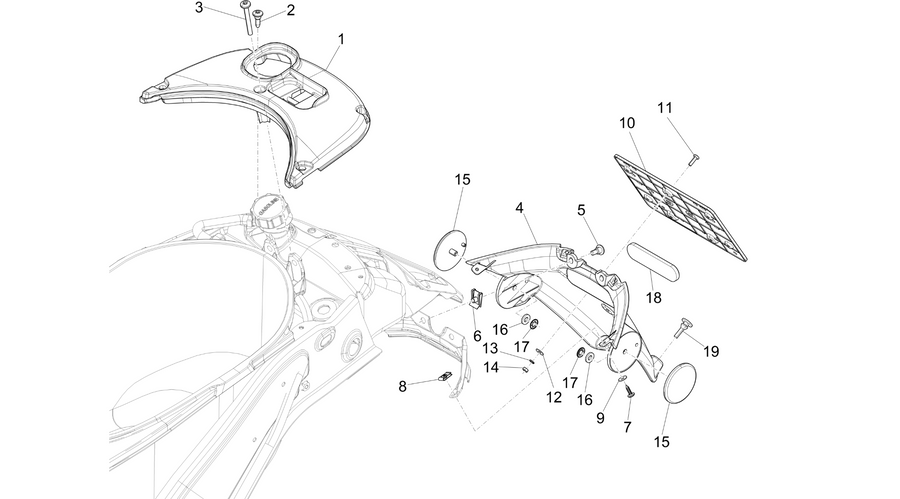 Rear cover - Splash guard