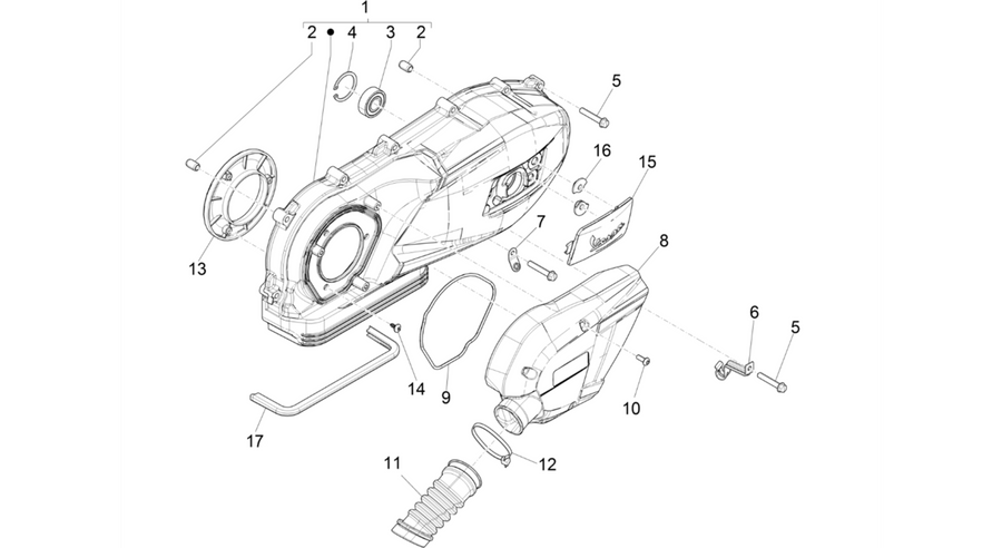 Crankcase cover - Crankcase cooling