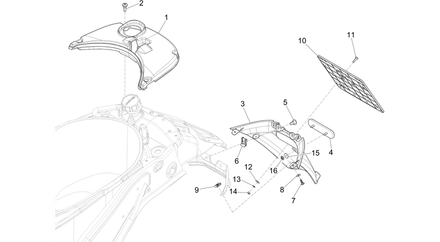 Rear cover - Splash guard