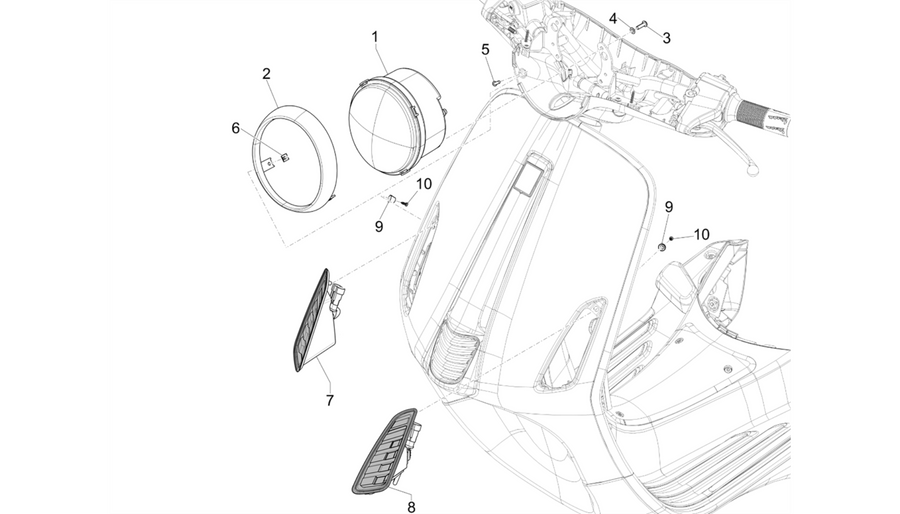 Front headlamps - Turn signal lamps